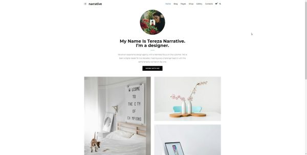 Download Narrative - Portfolio WordPress Theme 1-click Demo Install, eCommerce, 20+ Portfolio styles, Visual Page Builder (WPBakery)