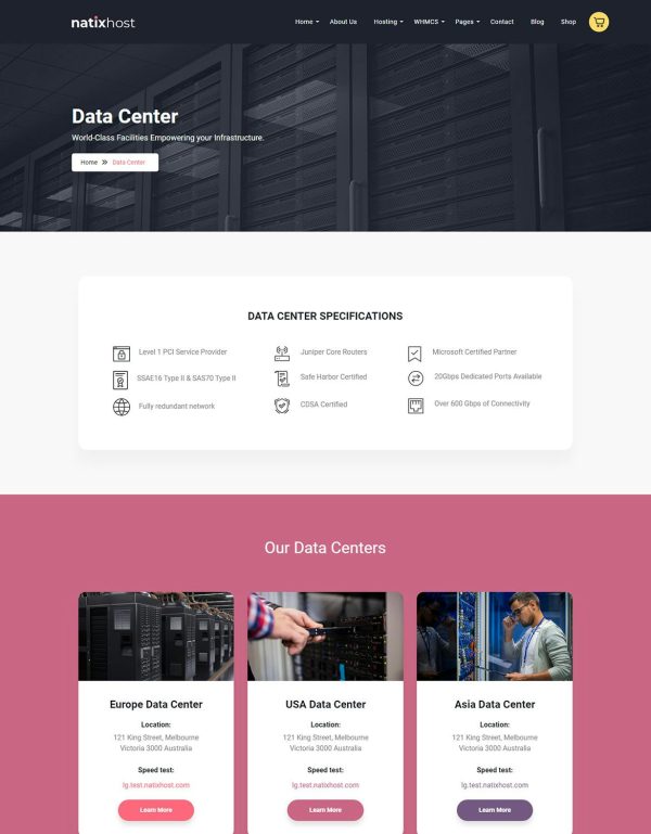 Download Natix | Web Hosting WordPress Theme Web Hosting WordPress Theme