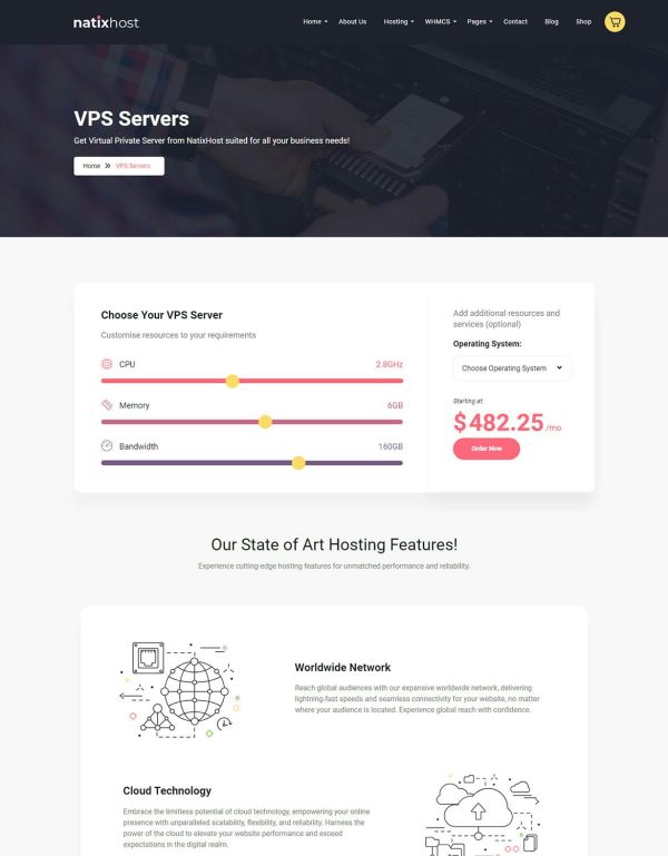 Download Natix | Web Hosting WordPress Theme Web Hosting WordPress Theme