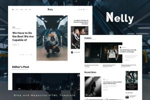 Download Nelly Blog and Magazine HTML Template