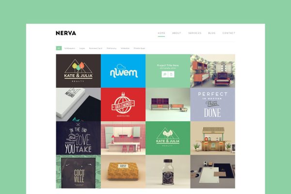 Download Nerva - Minimal Design HTML Template Minimal Template