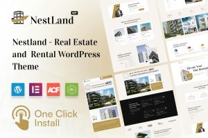 Download NestLand - Real Estate WordPress Theme realestate elementor single property theme