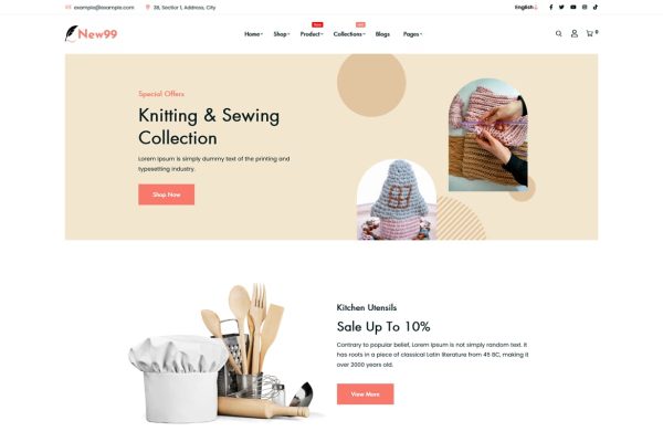 Download New99 - Handmade Shop eCommerce Shopify Theme 2.0 New99 fully customizable fastest art, crafts, home decor, handmade shop eCommerce Shopify theme, RTL