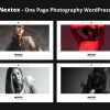 Download Nextex - One Page Photography WordPress Theme agency, art, clean, creative, designer, elementor, gallery, modern, one page, personal, photography