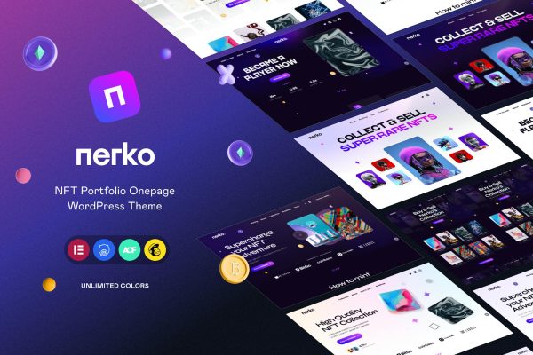 Download NFT Portfolio WordPress Theme NFT Portfolio Landing Page, NFT Minting, Crypto Portfolio, Metaverse Web 3.0 NFT Collection Page