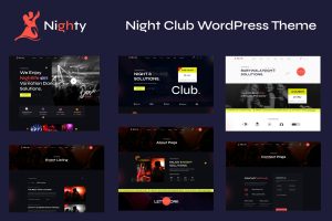 Download Night Club Bar WordPress Theme - Nighty Night Club WordPress Theme for website about: Concert, Bar, Festival, DJ.