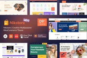 Download Nikstore Creative Multipurpose WooCommerce Theme creative elementor woocommerce store