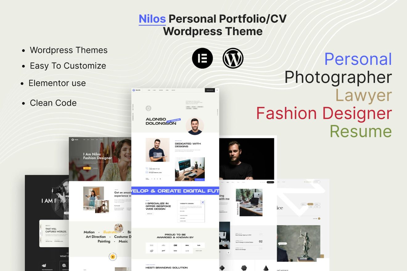 Nilos - Personal Portfolio WordPress Theme Personal Portfolio - Prime ...