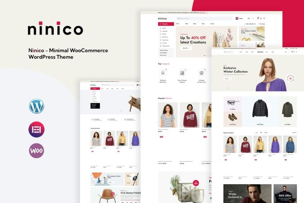 Download Ninico - Minimal WooCommerce WordPress Theme From the first glance, you will be impressed with its trendy and energetic design with smooth.