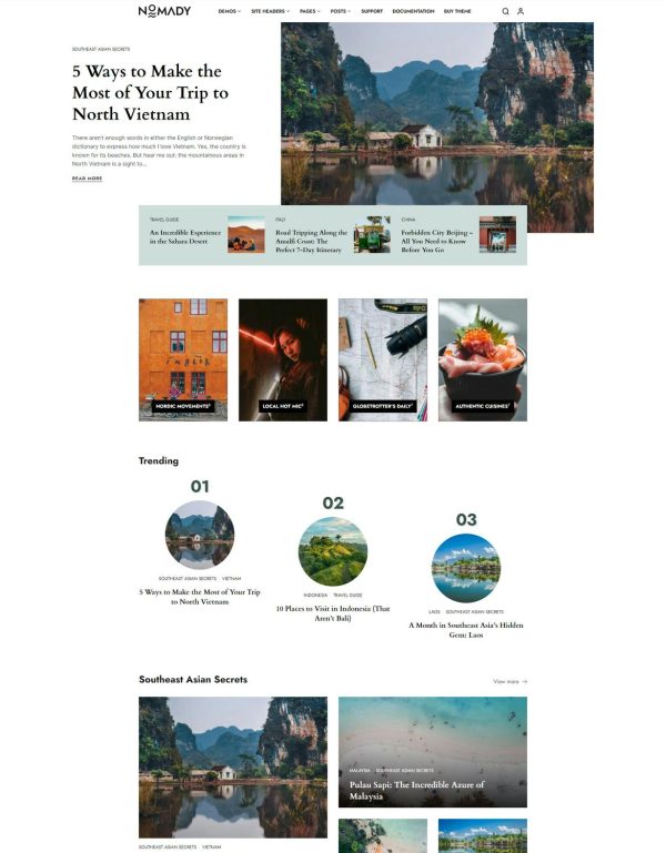 Download Nomady - Magazine Theme for Digital Nomads A WordPress theme made for the Digital Nomads
