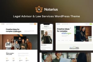 Download Notarius Legal Advisor & Law Services WordPress Theme