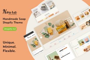 Download Noura - Handmade Soap Shopify Theme Shopify Handmade Soap, Cosmetics Soap Shop, Organic Shop, Natural Skincare Home Made Products