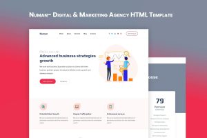 Download Numan- Digital & Marketing Agency HTML Template DIgital Agency