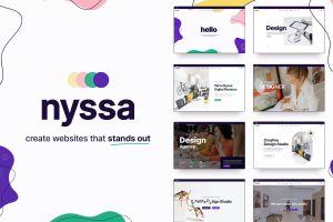 Download Nyssa - Unique Lottie Animation WordPress theme Modern theme with a vibrant and distinguished design