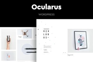 Download Ocularus - Minimal Photography WordPress Theme Horizontal scrolling template focused on displaying portfolio images in elegant manner