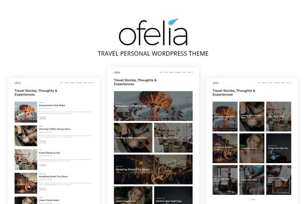 Download Ofelia - Travel Personal WordPress Blog Theme Ofelia is a travel personal photography blog WordPress theme for writing and telling stories.