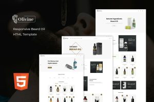 Download Olivine - Beard Oil HTML Template Olivine comes with 3 unique pre-made homepages with an attention-triggering design.