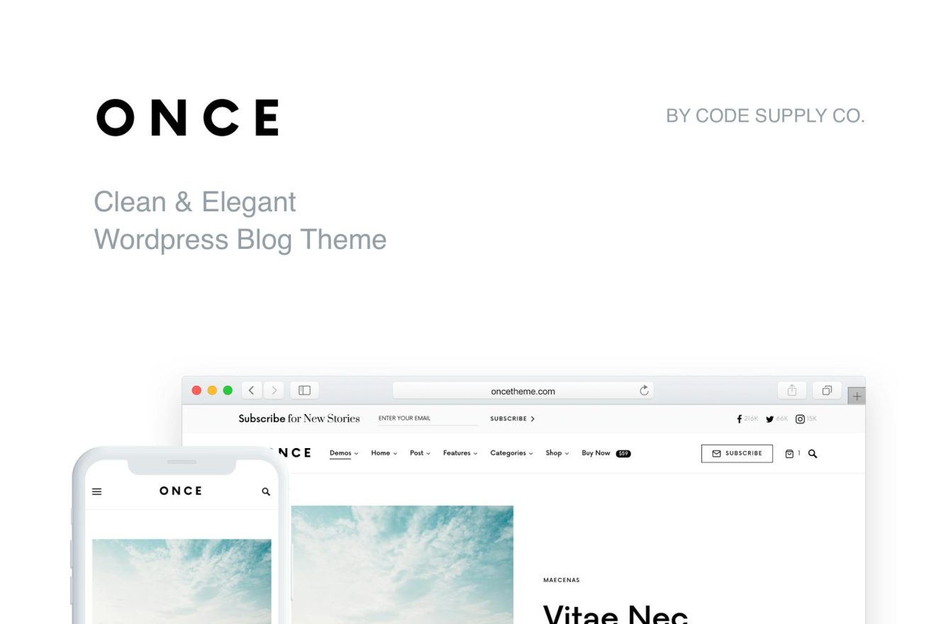 Clean Theme Once - Clean & Elegant WordPress Blog Theme Once is a modern and clean ...