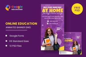 Download Online Education Animated Banner Google Web Design Online Education Animated Banner Google Web Design