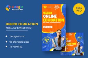 Download Online Education HTML5 Banner Ads GWD Online Education HTML5 Banner Ads GWD