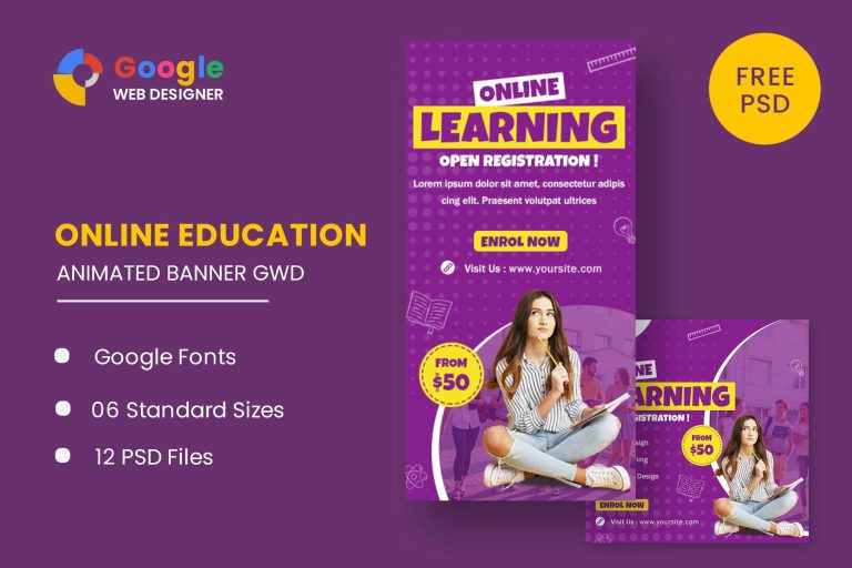 Download Online Learing HTML5 Banner Ads GWD Online Learing HTML5 Banner Ads GWD