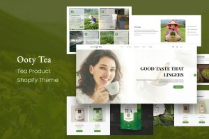 Download Ooty - Organic Tea Store Shopify Theme Shopify Template for Tea, Coffee eCommerce Websites. Responsive Organic Food, Herbal Spices Shop.
