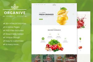 Download Organic Store & Eco Food Products HTML5 Template Organic Store & Eco Food free ecommerce portfolio landing page blog dashboard bootstrap animated