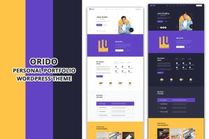 Download Orido - Personal Portfolio WordPress Theme agency, clean, elementor, freelancer, minimal, modern, multipurpose, onepage, professional, vcard