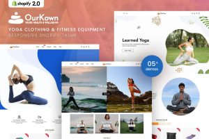 Download Ourkown - Yoga Clothing & Fitness Shopify Theme Yoga Clothing & Fitness Equipment Shopify 2.0 Theme