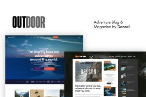 Download Outdoor - Adventure Blog and Magazine Developed for all activity, sports, hiking or outdoor magazine websites