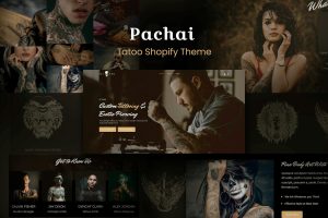 Download Pachai - Responsive Salon, Tattoo Shopify Theme Spa, Makeup, Tatto Artist Shop Template. Dark, Black and White Portfolio, Showcase Shopify Theme