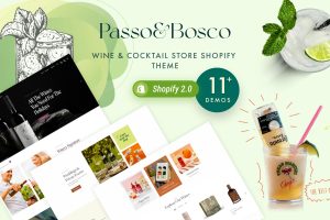 Download Passo Bosco - Wine Shop and Planter Store Shopify Drag & Drop Shopify Theme Sections, Product Upsell and Cross selling