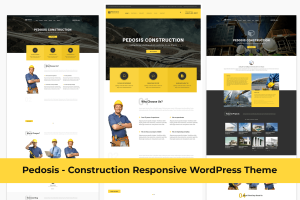 Download Pedosis - Construction Responsive WordPress architecture, build construction, building, business, construct, construction, construction theme