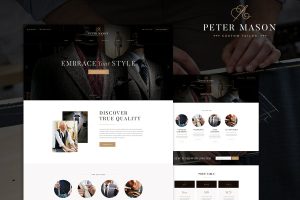 Download Peter Mason Custom Tailoring and Clothing Store WordPress Theme