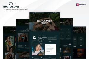 Download Photozone Photography Elementor Template Kit
