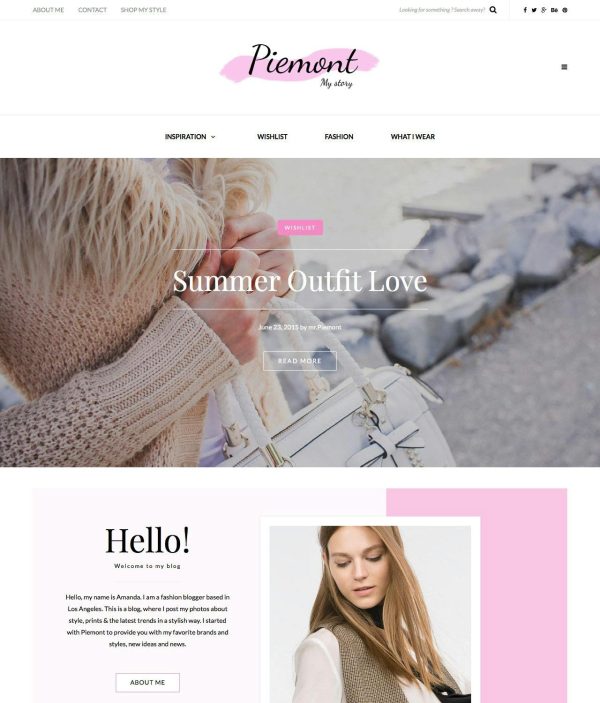 Download Piemont - Travel & Lifestyle WordPress Blog theme Perfect theme for Personal WordPress Blogging