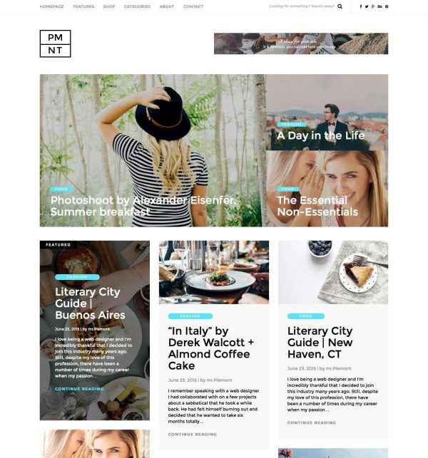 Download Piemont - Travel & Lifestyle WordPress Blog theme Perfect theme for Personal WordPress Blogging