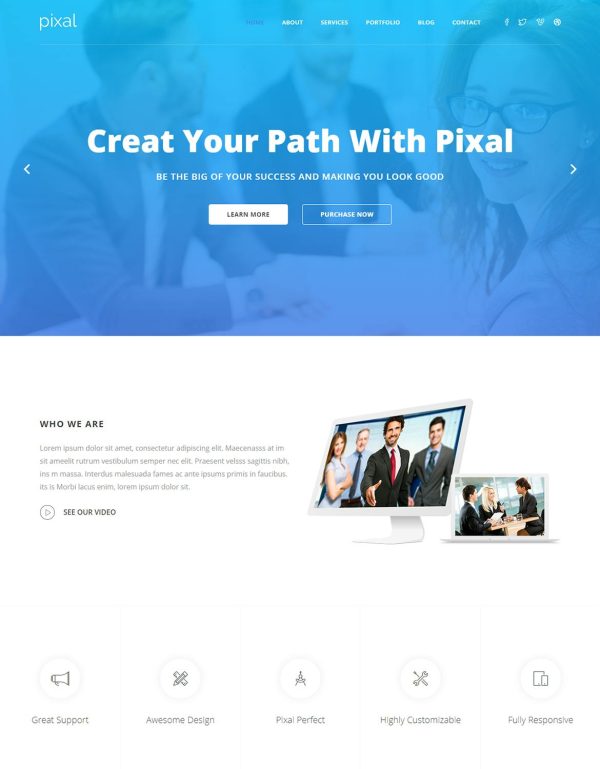 Download Pixal - Creative Multipurpose Template Creative Multipurpose HTML template is everything for a modern industry needs to create a website