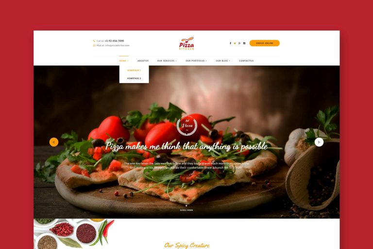 Download Pizza Kitchen - Pizza & Fast Food HTML Template Pizza & Fast Food