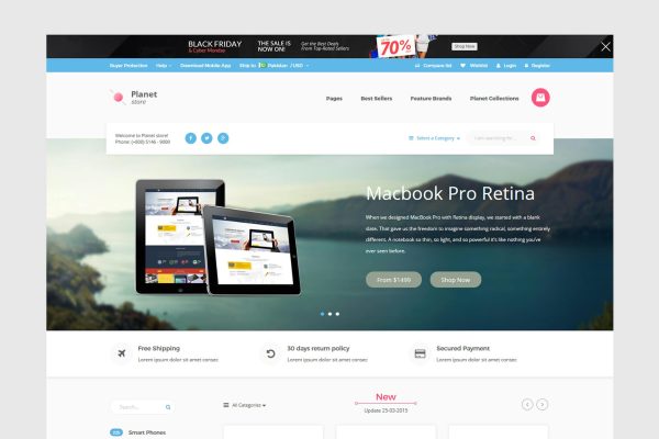 Download Planet Tech Store - Ecommerce Shopify Theme  Ecommerce Shopify Theme