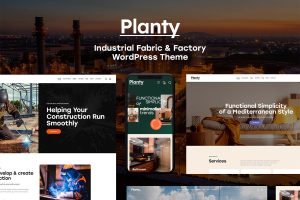 Download Planty Industrial Fabric & Factory WordPress Theme