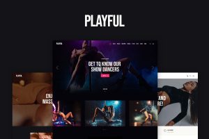 Download Playful Pole Dance Club & Store WordPress Theme