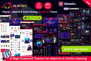 Download Playrex - eSports & Gaming WordPress Theme Playrex is coded with beautiful and clean code and the power of Elementor. Fast & Easy to Customize!