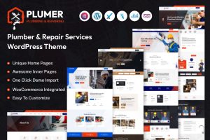 Download Plumer - Plumbing & Repair Services WordPress Them Plumer WordPress Theme created for plumbing company, repair, maintenance, roofing, handyman