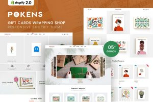 Download Pokens - Gift Cards Wrapping Shop Shopify Theme Gift Cards Wrapping Shop Shopify 2.0 Theme