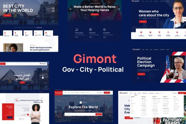 Download Political City Gov Campaign WP Theme - Gimont Political,  Eelection Campaign, City government departments or agencies & Municipal WordPress Theme