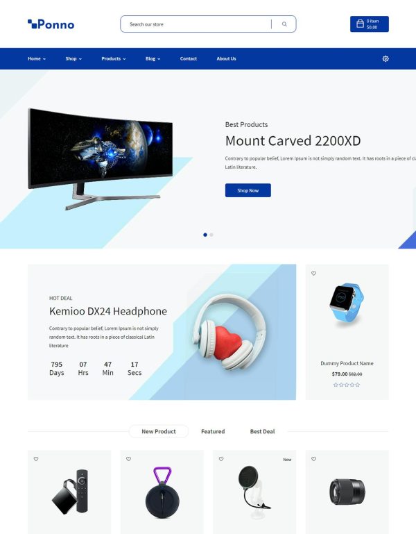 Download Ponno - Electronics eCommerce Shopify Theme + RTL Ponno – eCommerce Shopify Theme is an exclusive eCommerce Website theme which you may choose at firs