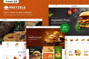 Download Pretzels - Fast Food & Restaurant Shopify Theme Fast Food & Restaurant Responsive Shopify Theme