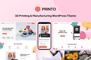 Download Printo 3D Printing & Manufacturing WordPress Theme
