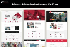 Download Printress - Printing Services Company WordPress copying company, design studio, elementor, online design, photocopying, print, print company